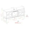 Modern Farmhouse Barn Door Fireplace TV Stand for TVs up to 65' – Rustic Oak